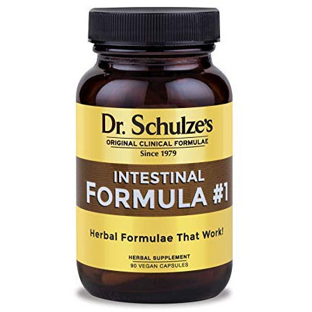 Dr. Schulze's Intestinal Formula #1 Colon Bowel Cleanse Laxative Capsules, 90 Count