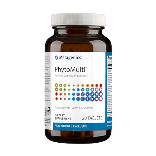 Metagenics PhytoMulti Without Iron - Daily Multivitamin for Overall Health & Aging - 20+ Essential Vitamins & Minerals - with Vitamin B6, Lutein, Zeaxanthin, Calcium & More - 120 Tablets
