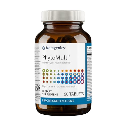 Metagenics PhytoMulti Without Iron - Daily Multivitamin for Overall Health & Aging - 20+ Essential Vitamins & Minerals - with Vitamin B6, Lutein, Zeaxanthin, Calcium & More - 60 Tablets