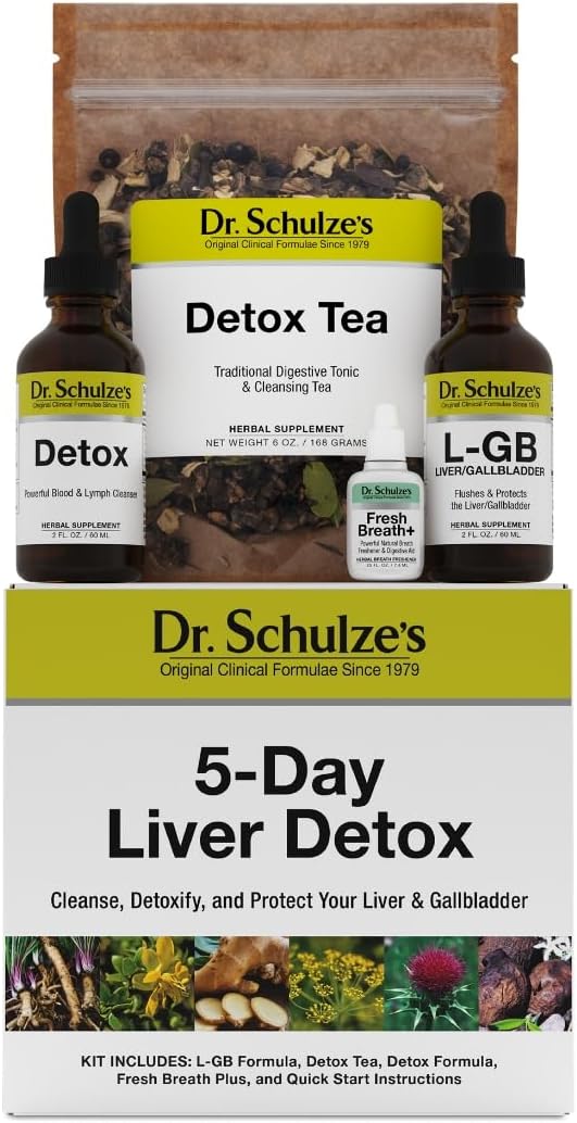 Dr. Schulze’s 5-Day Liver Detox May Cleanse & Disinfect Gallbladder Herbal Supplement