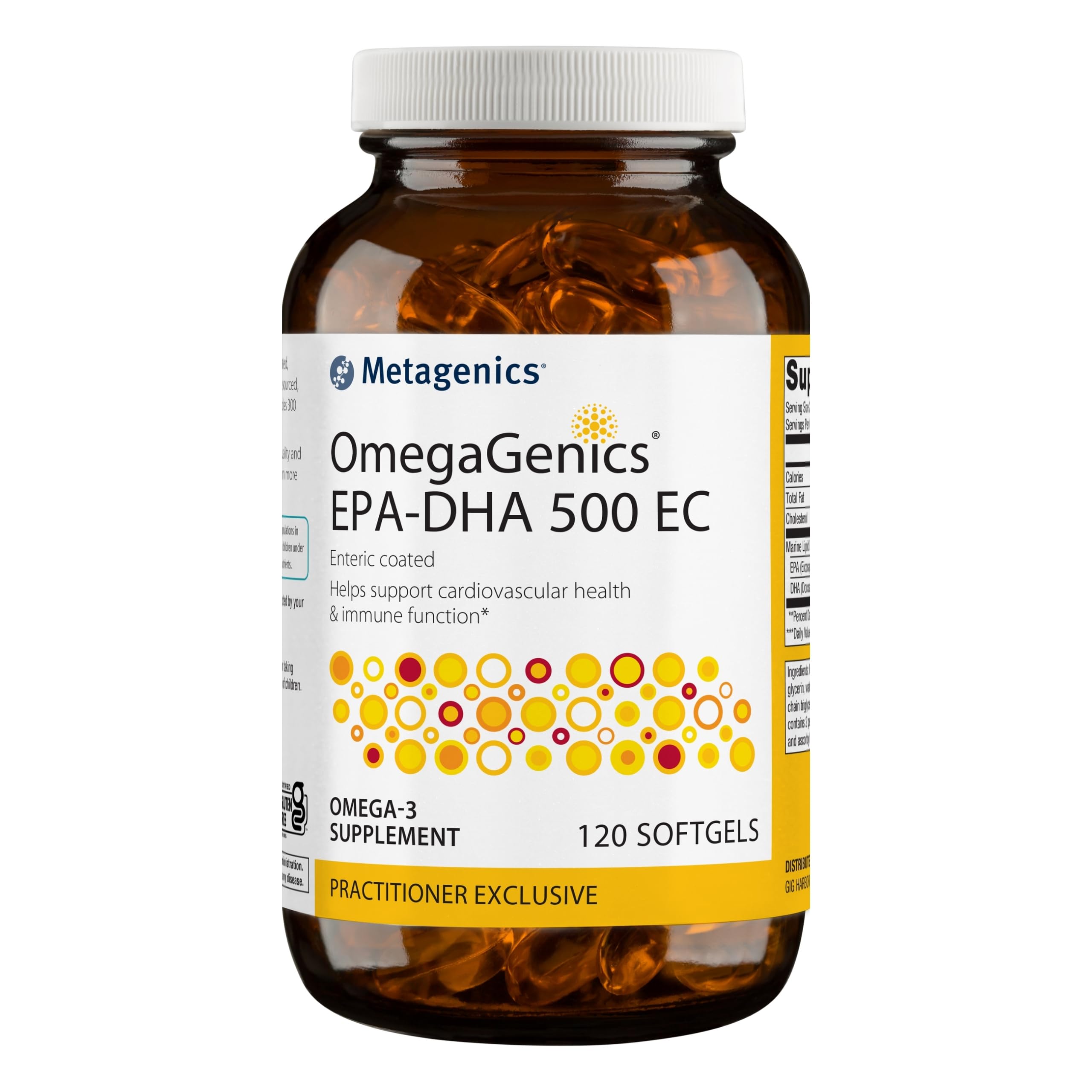 Metagenics OmegaGenics EPA DHA 500 EC Fish Oil - 120 Count