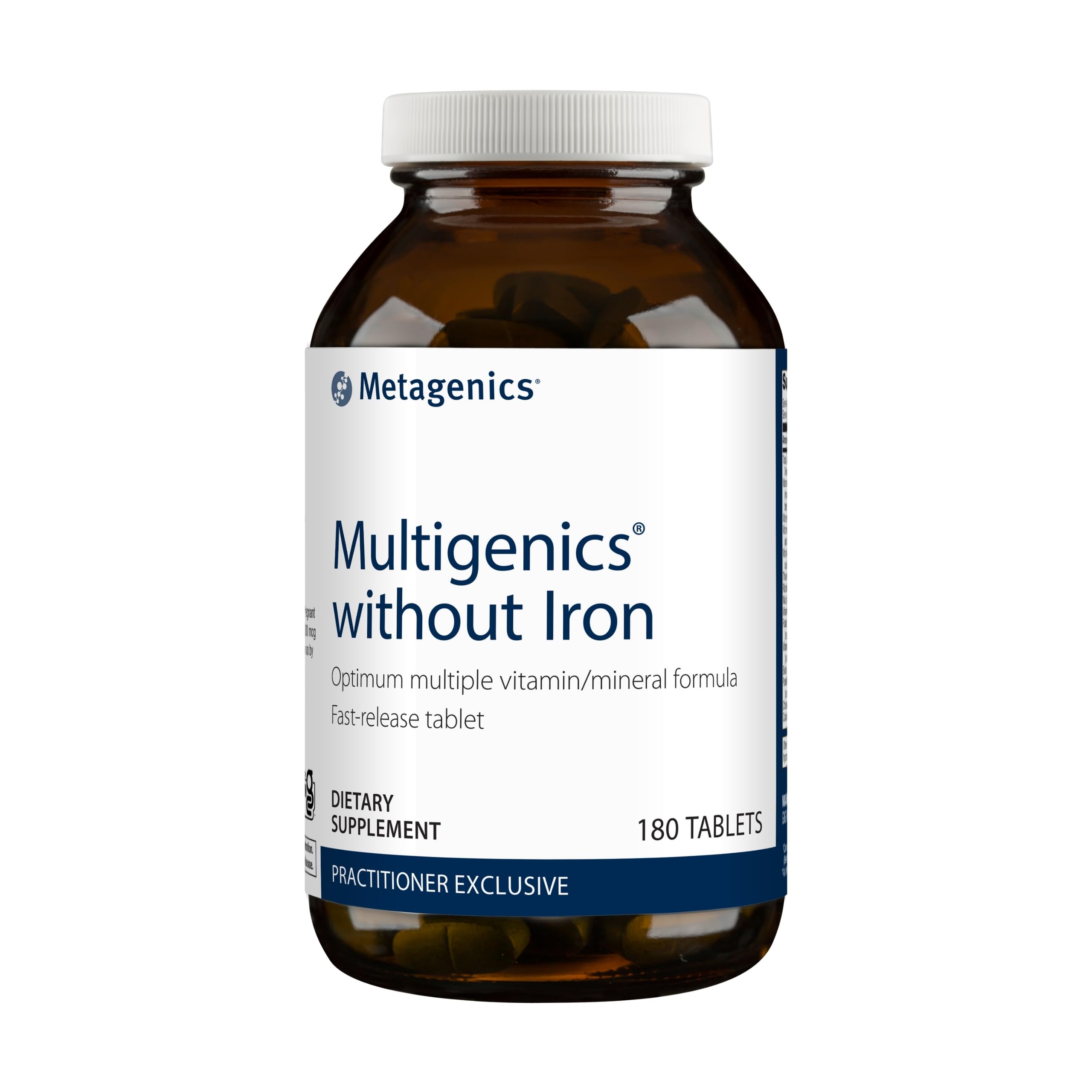 Metagenics Multigenics Without Iron Fast-Release Multivitamin - 180 Tablets