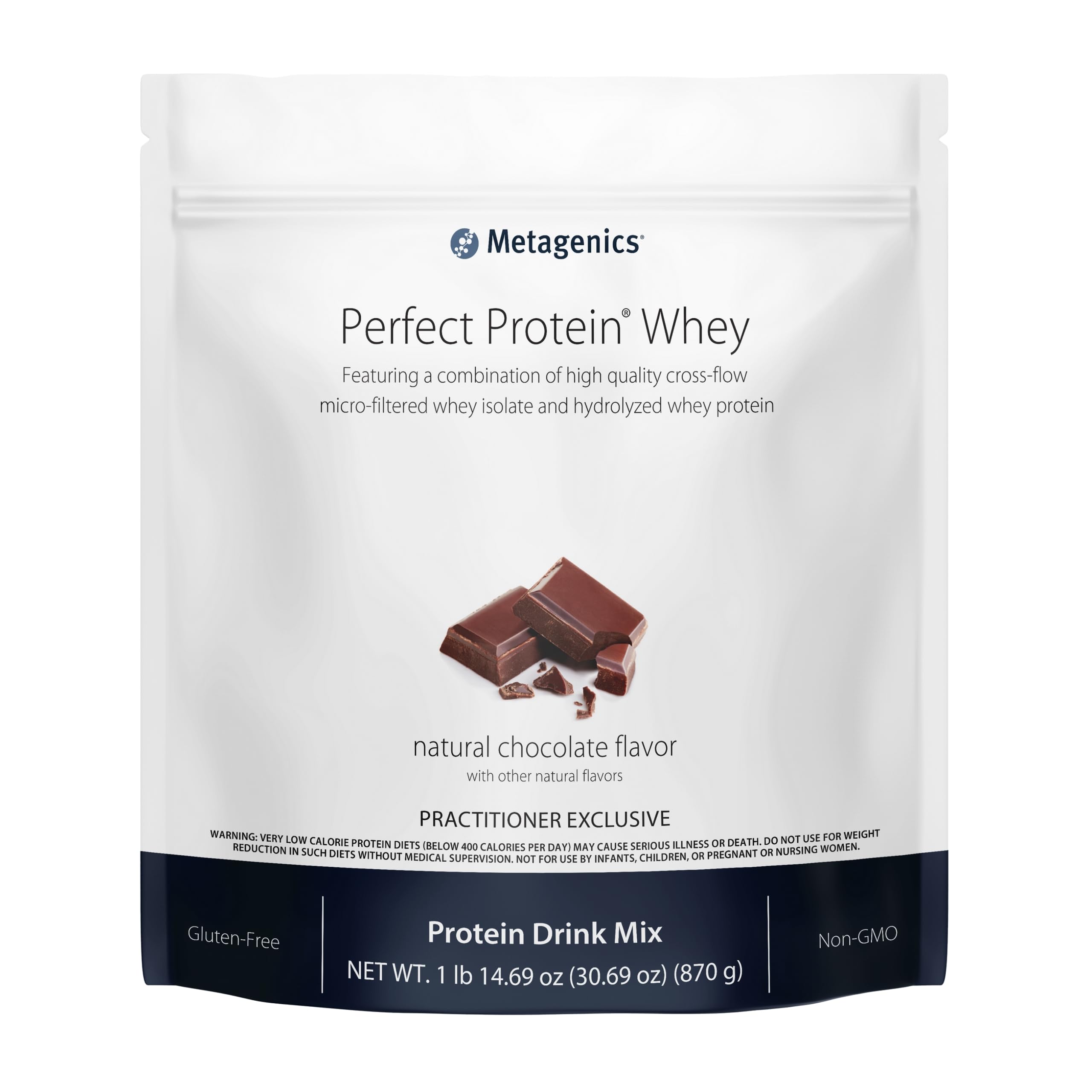 Metagenics Perfect Protein Whey Chocolate Flavor - 30 Servings