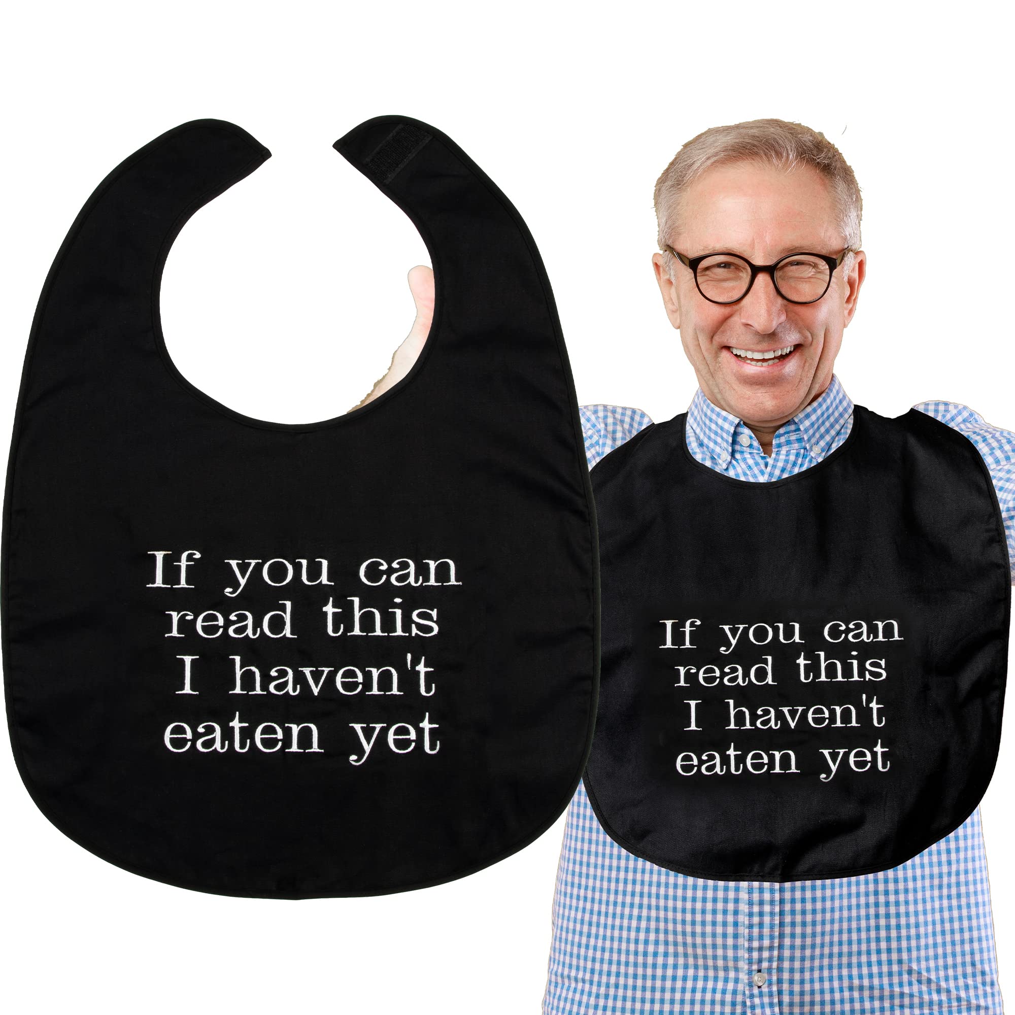 Adult Bibs for Men and Women - Gag Gifts Funny for Adults, Best Gifts for Elderly Man, Over the Hill Gifts for Men, Eating Bibs for Adults for Women.