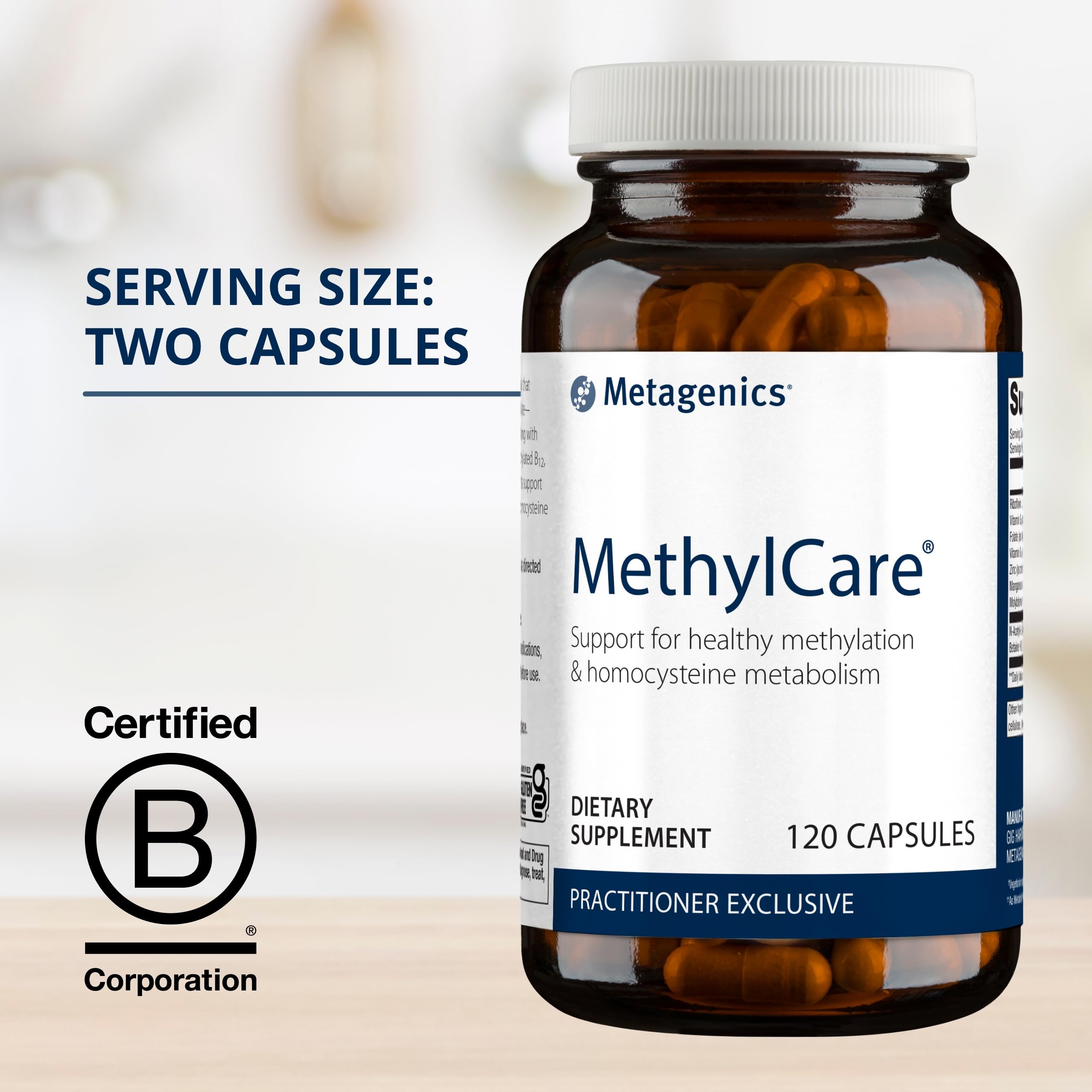 Metagenics MethylCare Folate for Homocysteine Metabolism - 120 Count