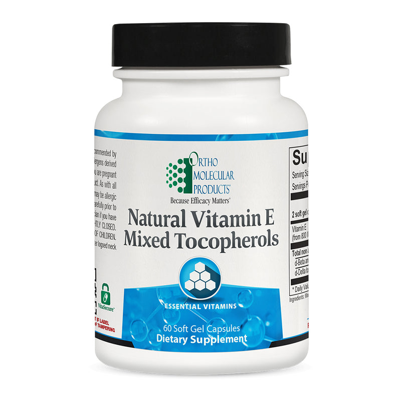 Natural Vitamin E Mixed Tocopherols 60 Soft Gel Capsules