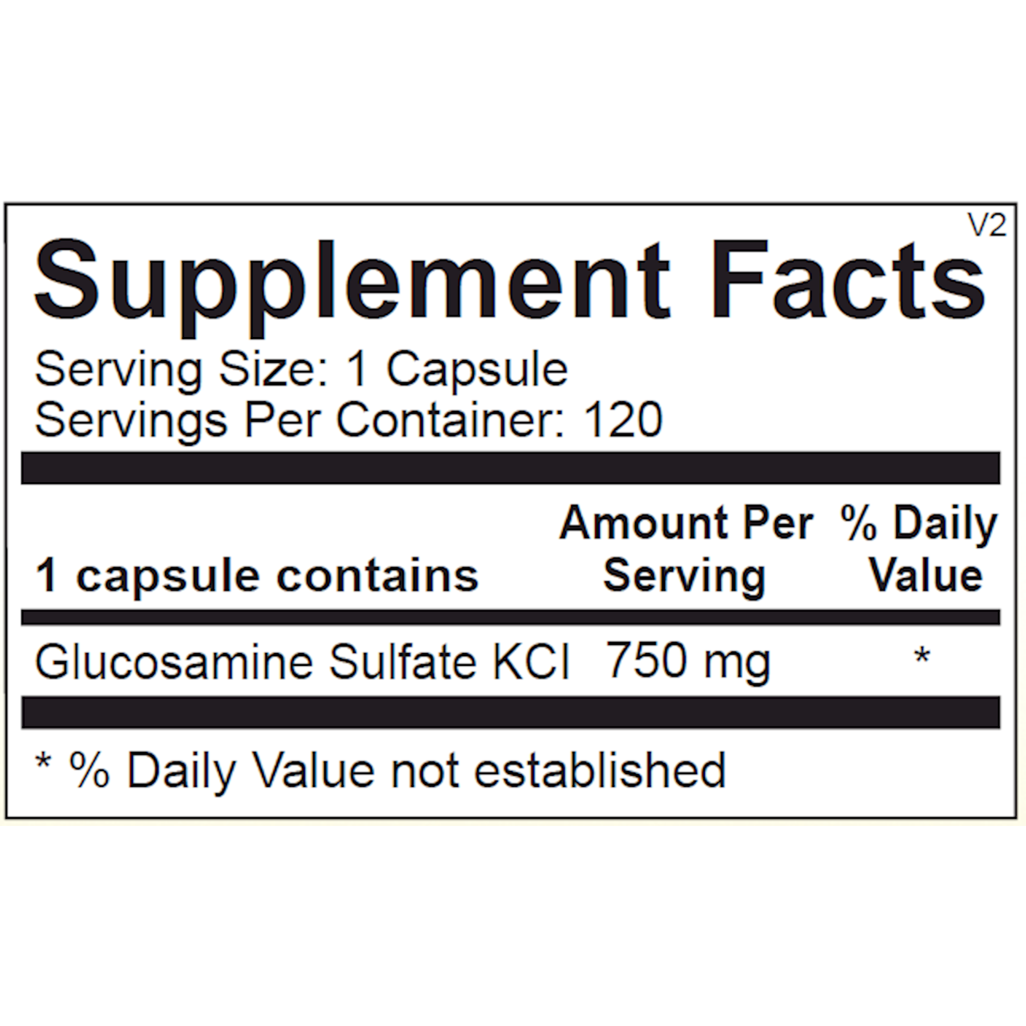 Glucosamine Sulfate 120 Capsules