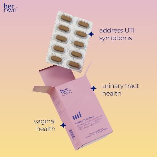 Her Own Vaginal Flora Probiotic Restore Balance, 30 Capsules, UTI Support