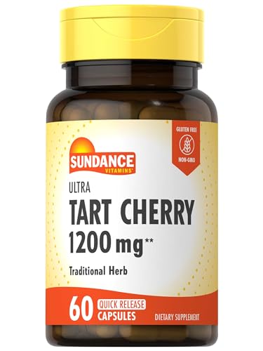 Sundance Tart Cherry Capsules 1200mg 60 Count Traditional Herbal Supplement