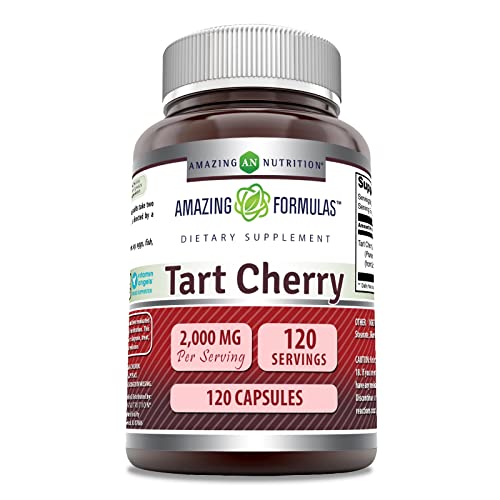 Amazing Formulas Tart Cherry Supplement 2000 Mg Per Serving 120 Capsules