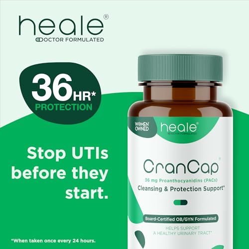 CranCap Cranberry Pills for Urinary Tract Health - Potent PACs, Non-GMO, Vegan 30 Capsules
