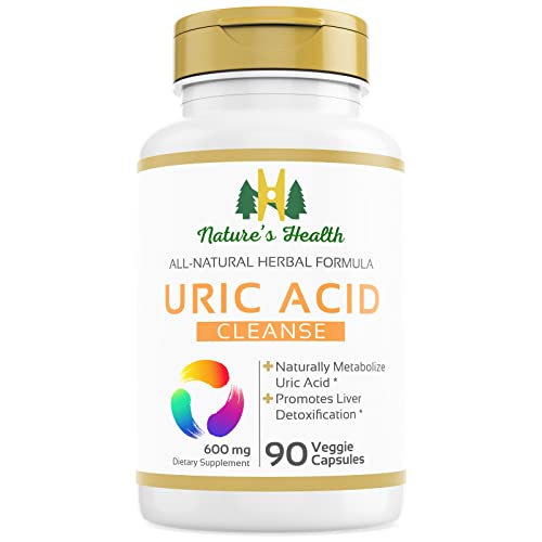 Nature's Health Uric Acid Cleanse Uric Acid Supplement Support Joint Mobility & Comfort 90 Veg Caps