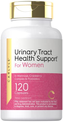 Urinary Tract Health for Women 120 Capsules with D-Mannose, Cranberry Complex & Probiotics