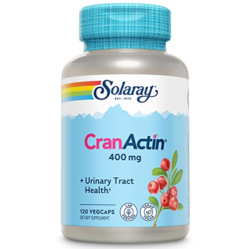 SOLARAY Cranactin Cranberry AF Extract Capsules, 400 mg (120 CT)