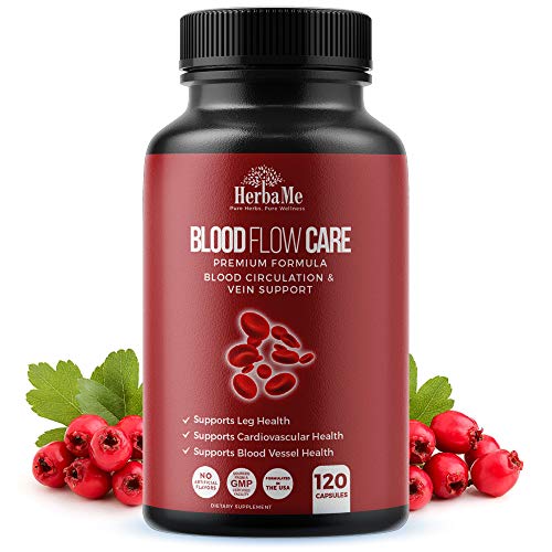 Blood Circulation 120 Capsules, Supports Leg Vein, Heart, Vessels and Cardiovascular