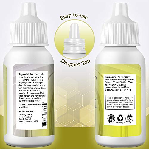Dexterity Health Liquid MSM Eye Drops 4 oz - Single Pack