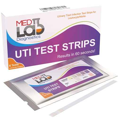 UTI Urine Test Strips Pack of 6 for Women, Men, Kids, Cats, and Dogs