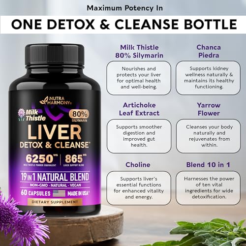 Liver Cleanse & Repair 19-in-1 Support, Vegan Capsules