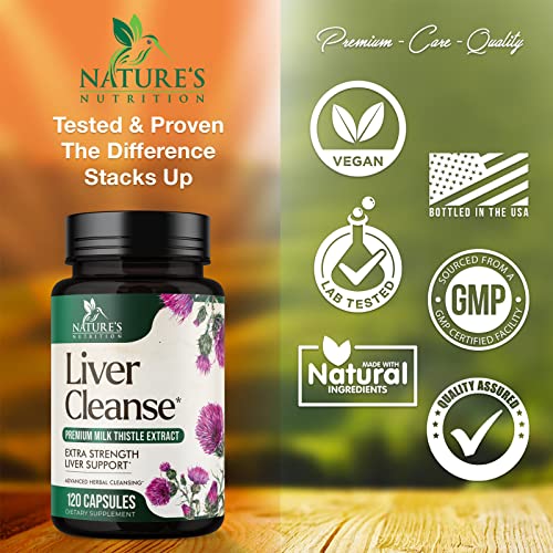 Liver Cleanse Detox & Repair Herbal Support - 120 Capsules