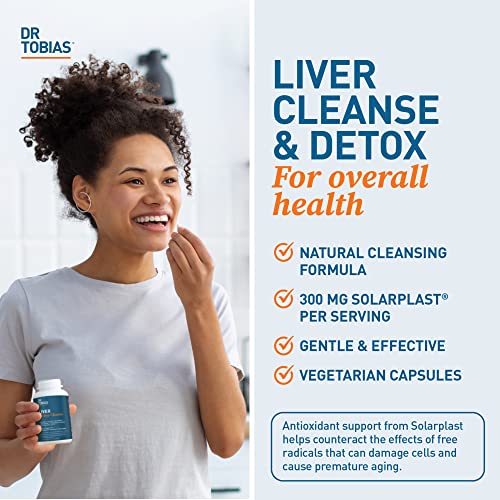 Dr. Tobias 21-Day Liver Cleanse Herbal Detox with Solarplast, Milk Thistle - 63 Veg Caps (2 Pack)