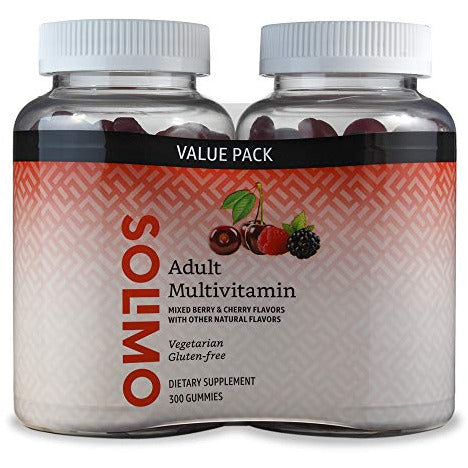 Solimo Adult Multivitamin, 300 Gummies, 150-Day Supply, 150 Count (Pack of 2)