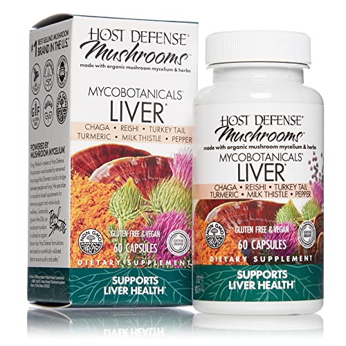 MycoBotanicals Liver Health Support - Mushroom & Herb Supplement, 60 Capsules
