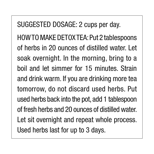 Dr. Schulze’s Detox Tea All Purpose Herbal Tonic | Powerful Digestive Stimulant 6 Oz