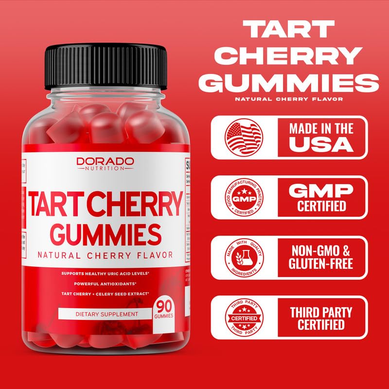 Tart Cherry Gummies Uric Acid Level Support (90 Gummies)