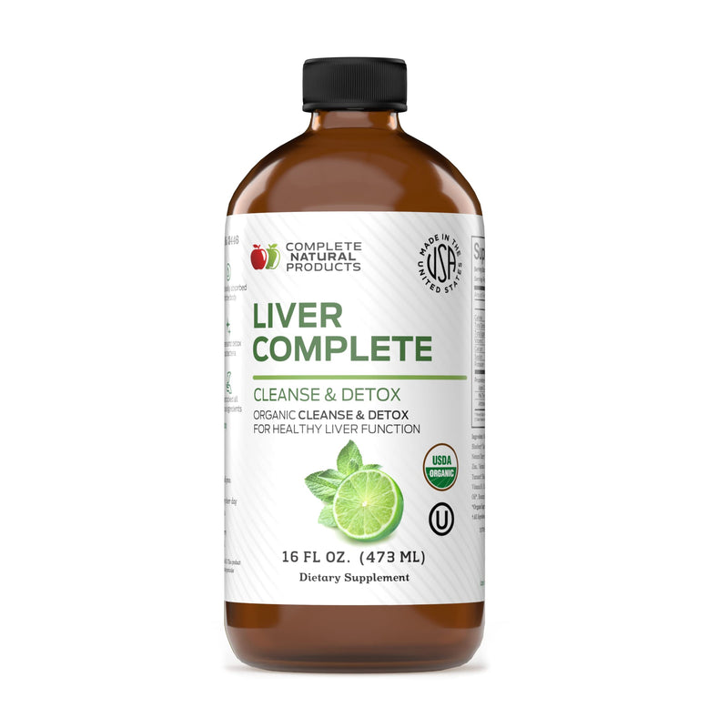 Liver Complete Organic Liquid Cleanse & Detox Supplement - 16oz