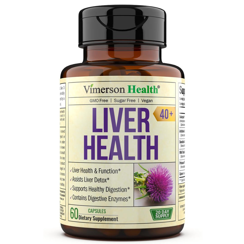 Liver Cleanse Detox & Repair 40+, 4:1 Artichoke Extract Liver Health Formula