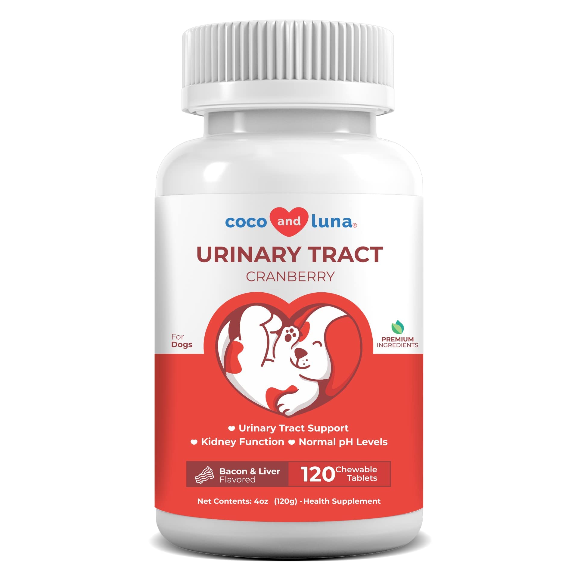 Cranberry for Dogs Urinary Tract Support Chewable Tablets 120 Tablets