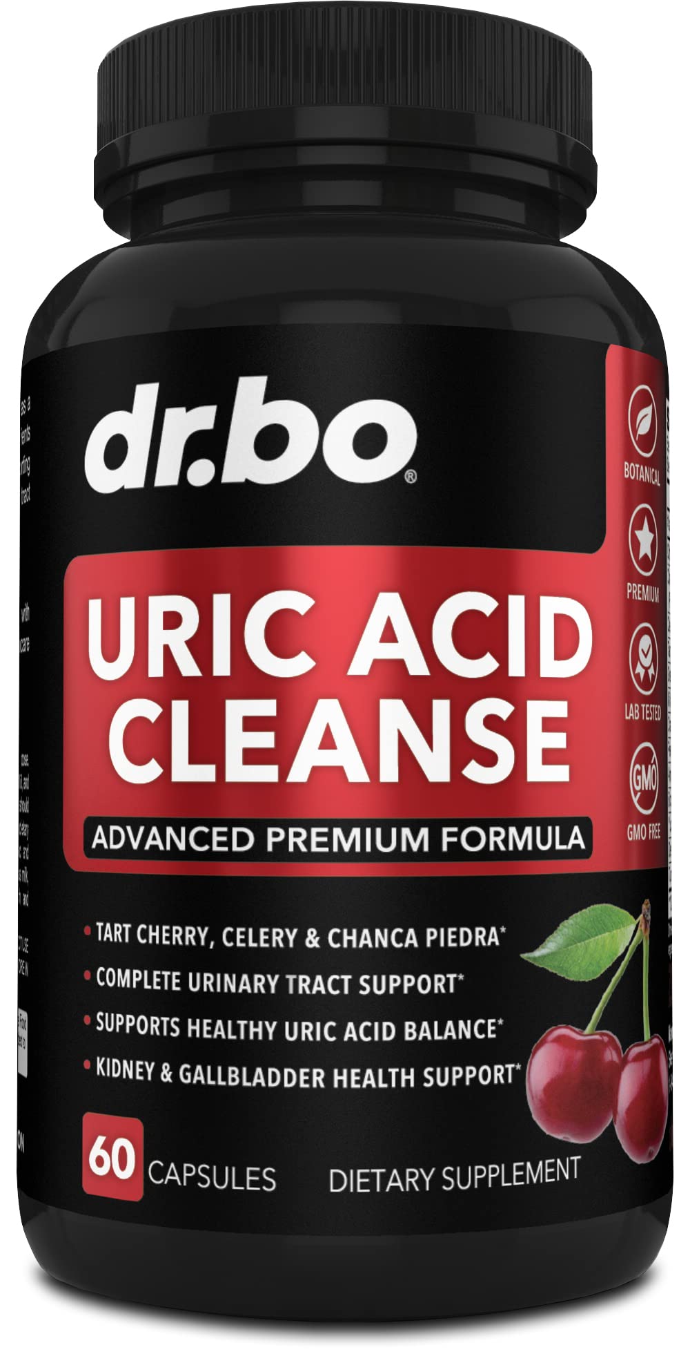Uric Acid Cleanse Support - Kidney Herbal Supplements Kidney Cleanse Detox Purge 60 Capsules