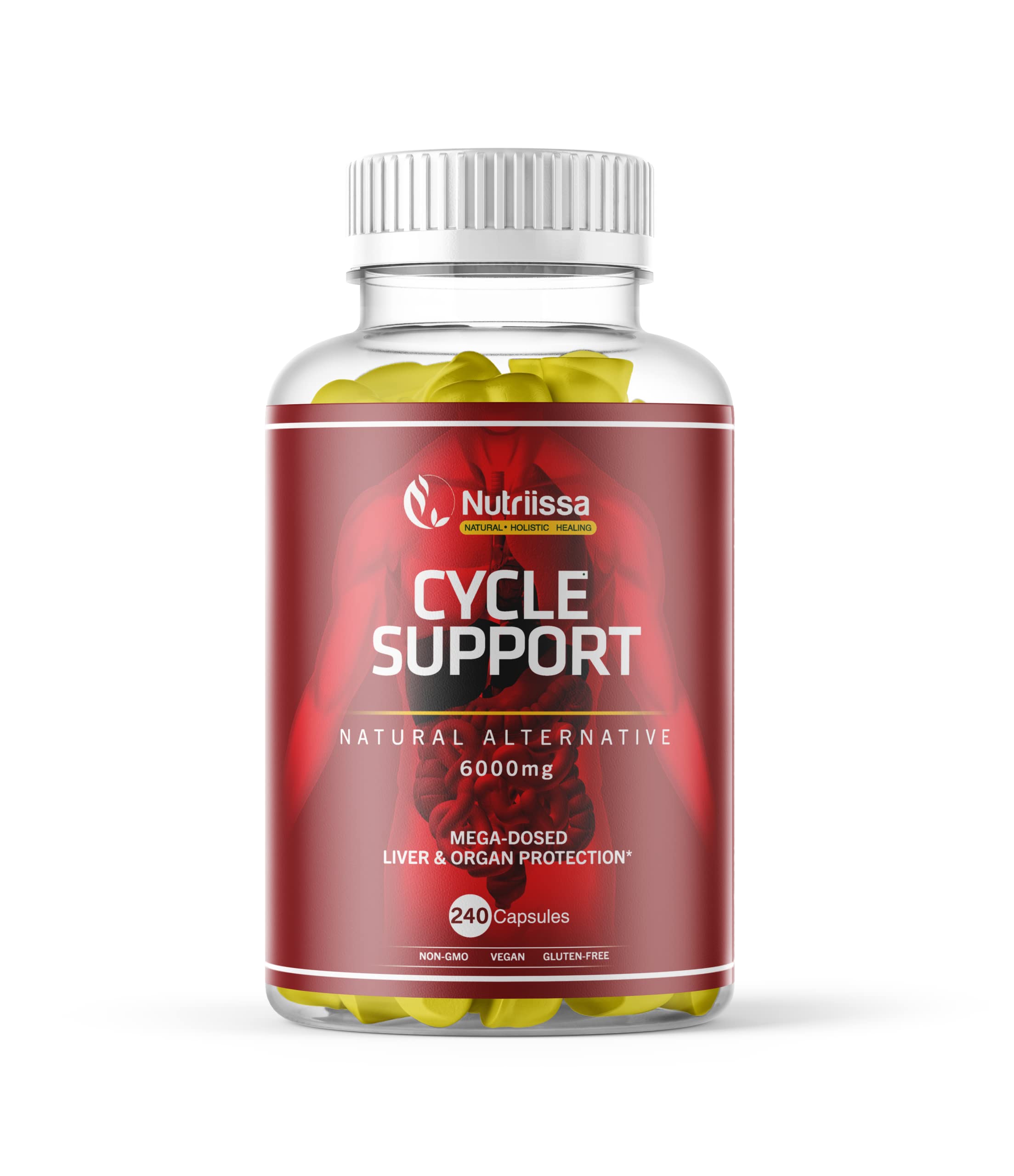 Nutriissa Cycle Support Liver & Organ Defender Pills - 240 Capsules