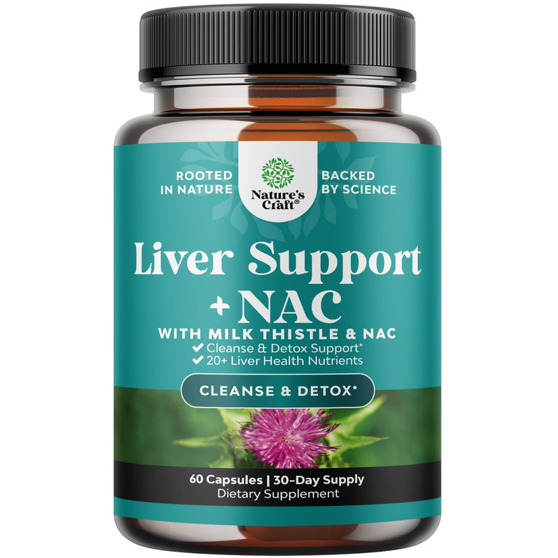 Liver Support Supplement with NAC Herbal Formula for Liver Cleanse