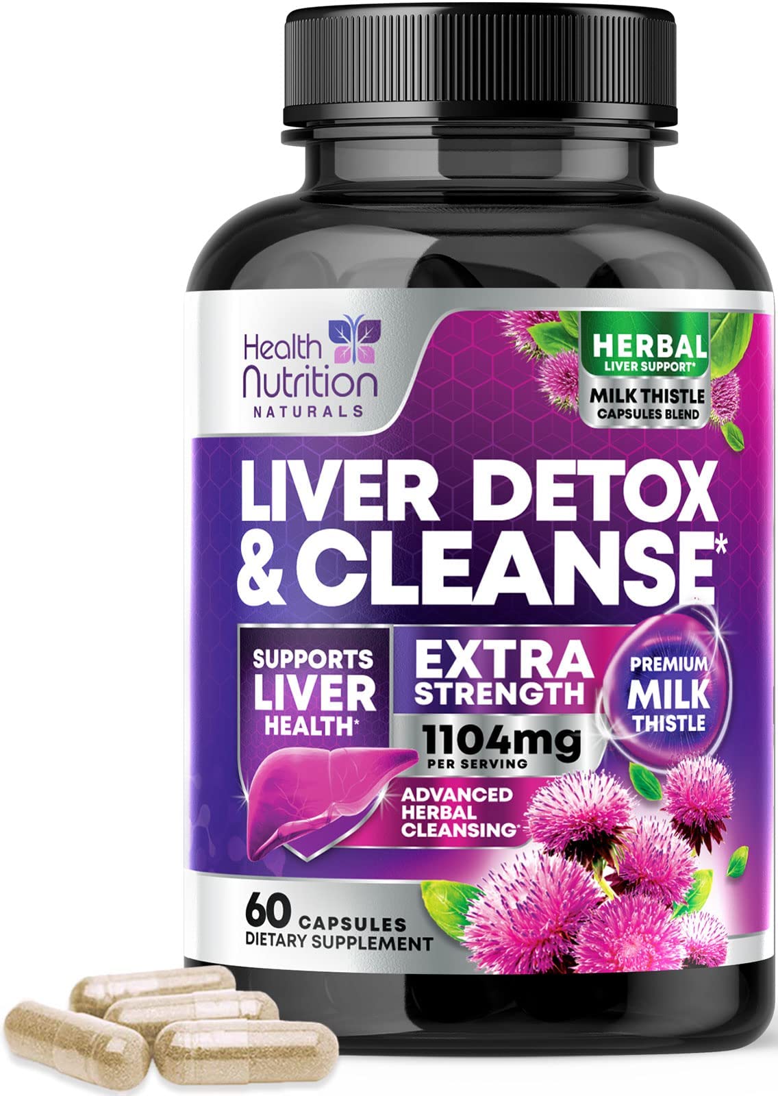 Gentle Liver Cleanse Herbal Support - 60 Capsules