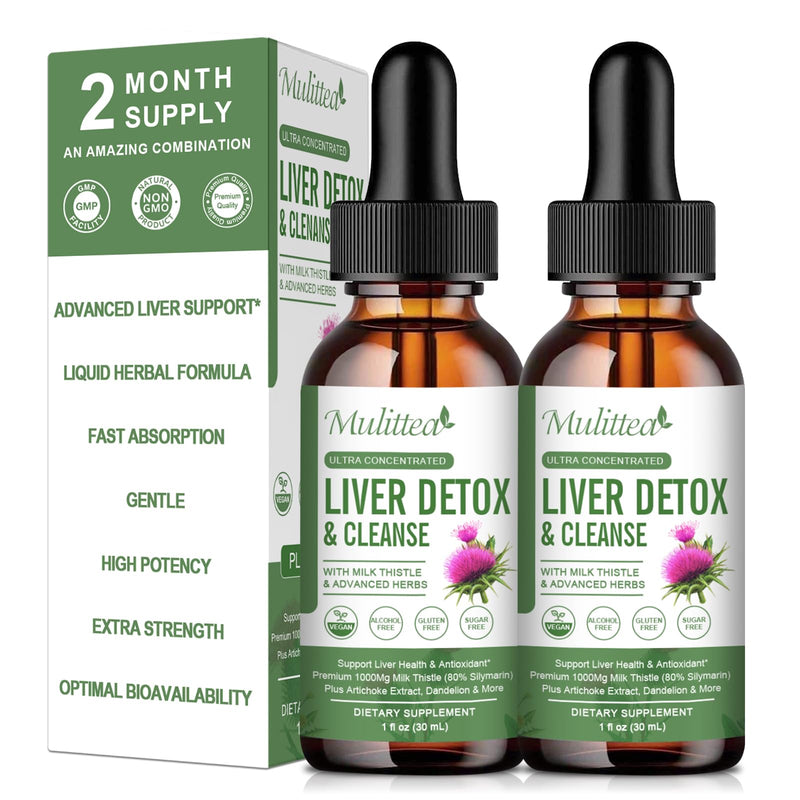 Liver Health Liquid Drops Cleanse, Detox & Repair with Natural Ingredients