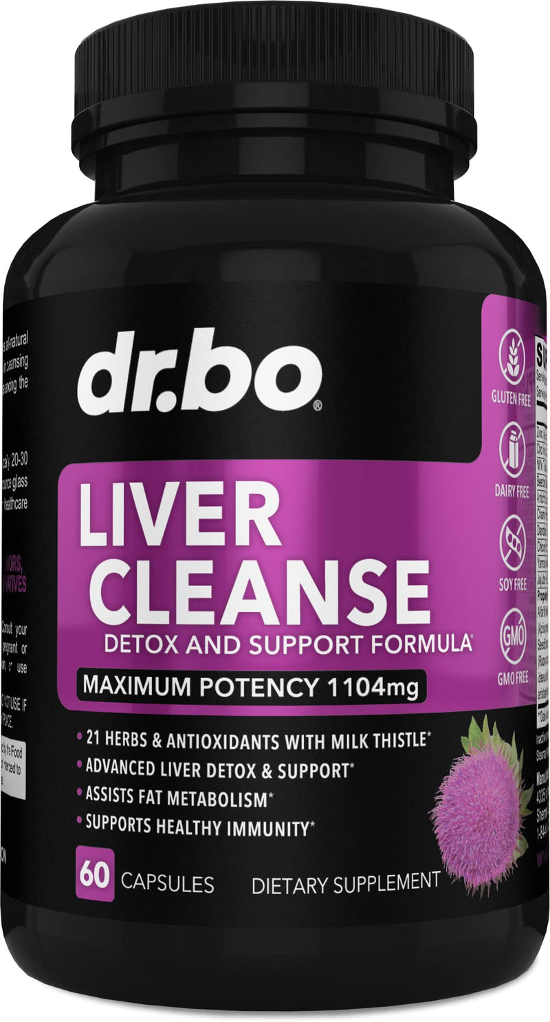 Liver Cleanse Detox Support Artichoke, Berberine, Turmeric, Milk Thistle, Dandelion