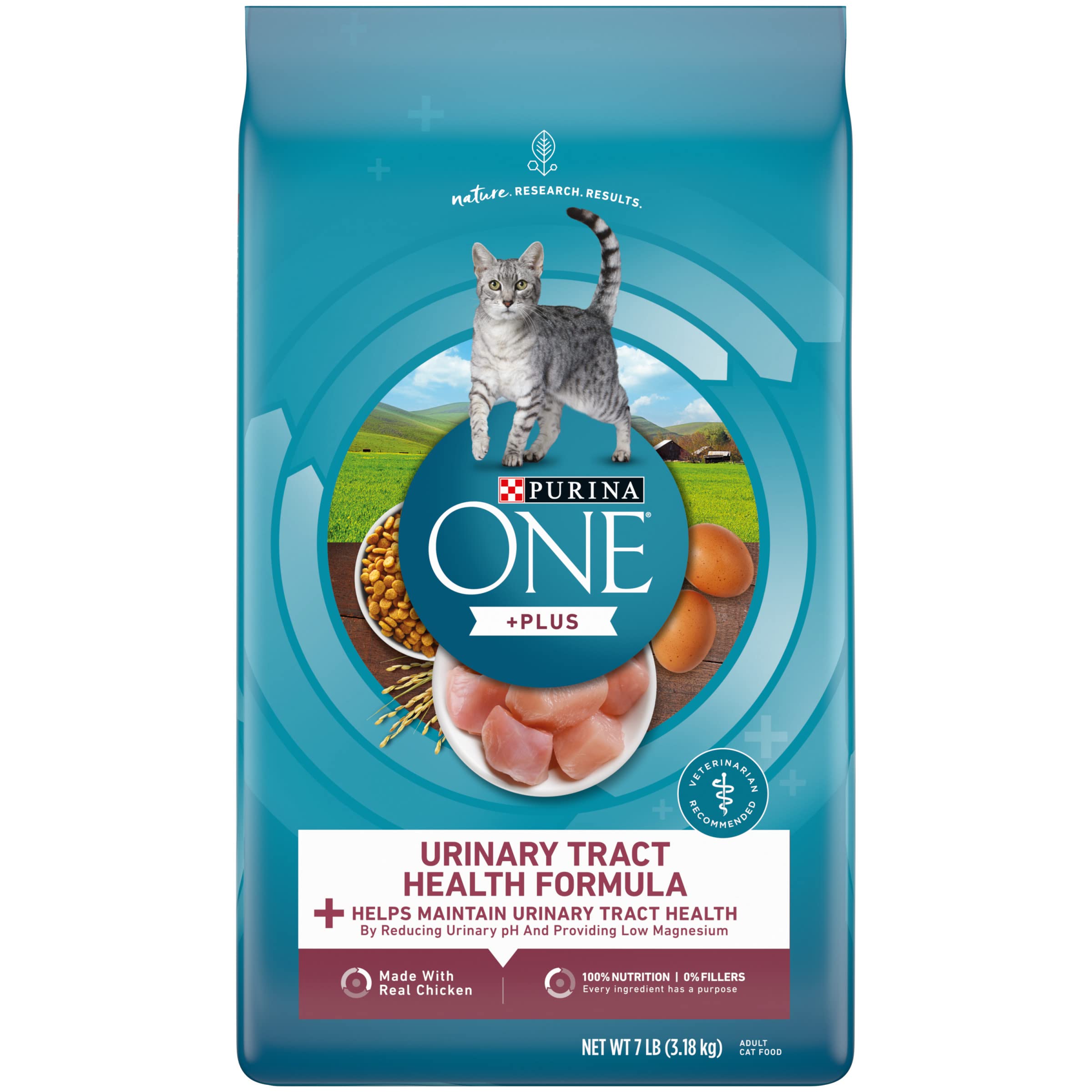 Purina ONE High Protein Dry Cat Food, +Plus Urinary Tract Health Formula - 7 lb. Bag