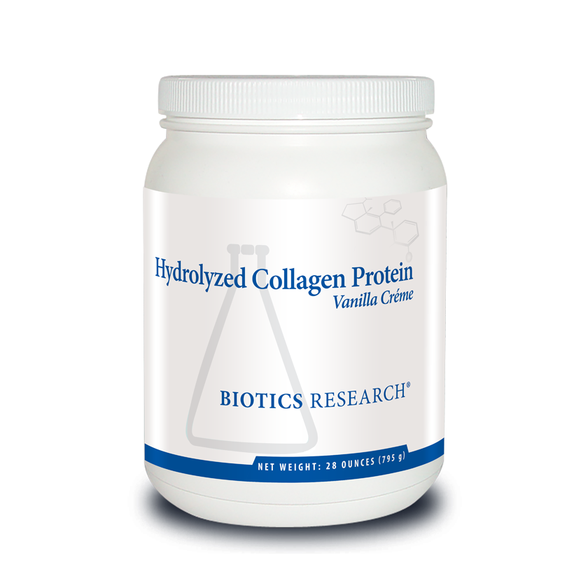 Hydrolyzed Collagen Protein 28 Ounce Vanilla flavor - Biotics Research