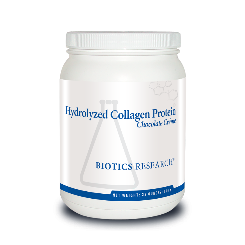 Hydrolyzed Collagen Protein 28 Ounce Chocolate flavor - Biotics Research