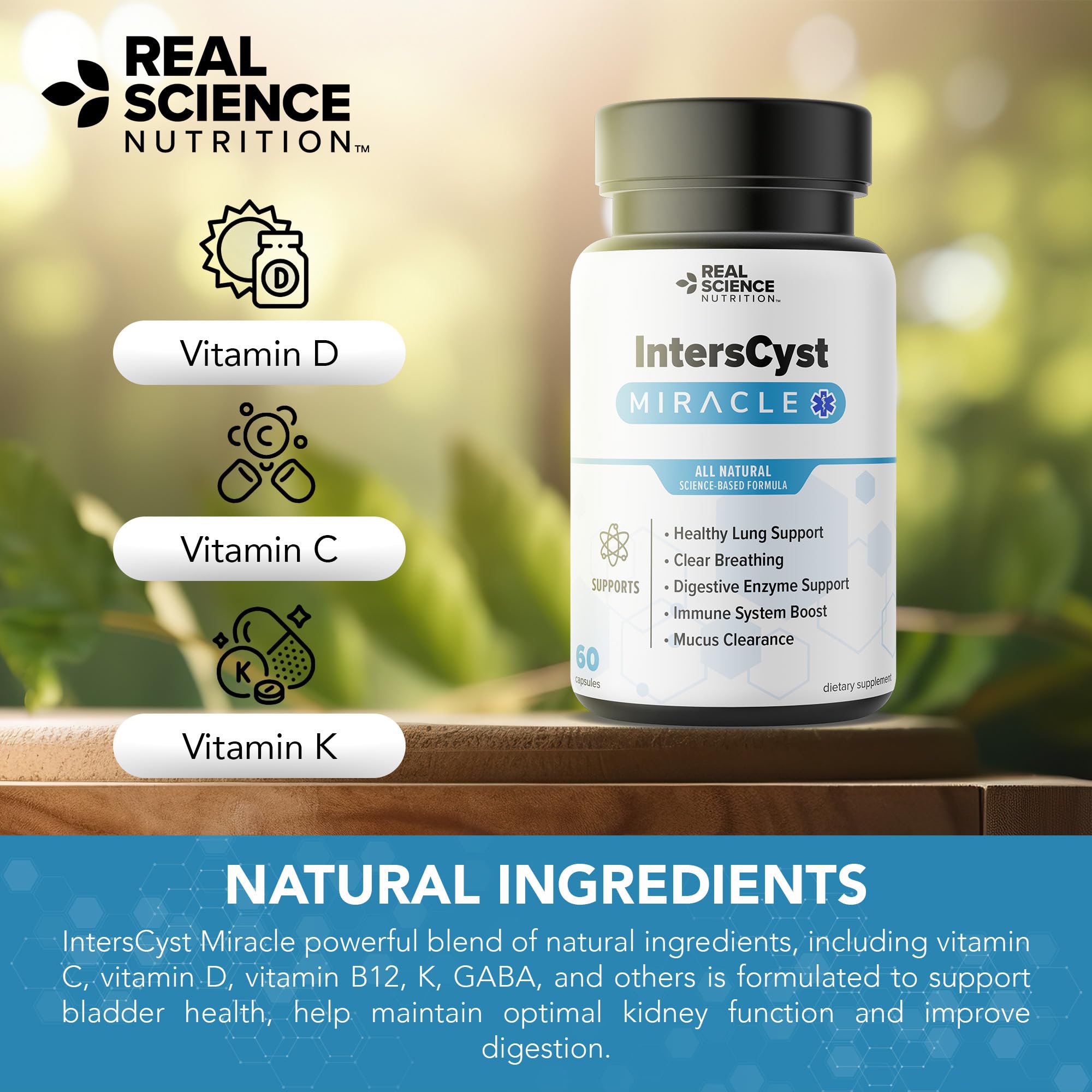 IntersCyst Miracle Natural Relief for Bladder and Kidney Health