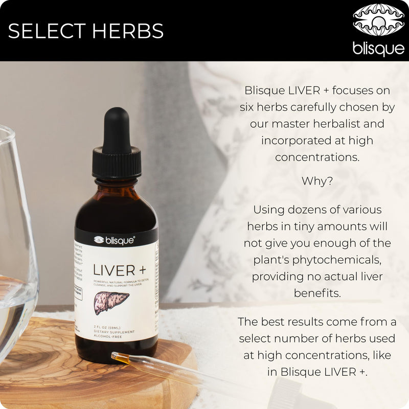 Blisque Liver Complex Doctor-Approved Detox with Milk Thistle, Dandelion Root