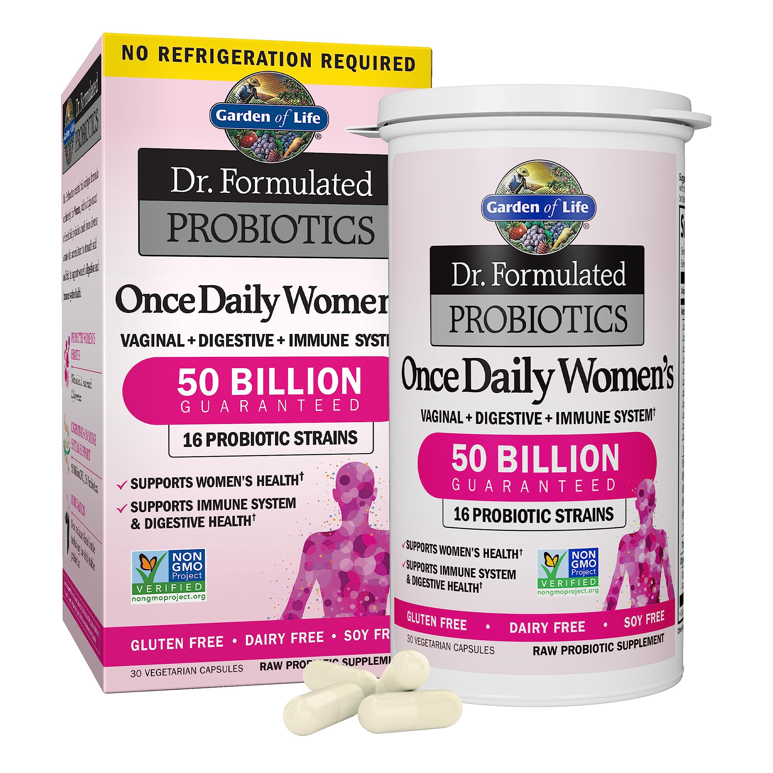 Dr. Formulated Women's Probiotics: Once Daily, 16 Strains, 50 Billion CFU - 30 Count