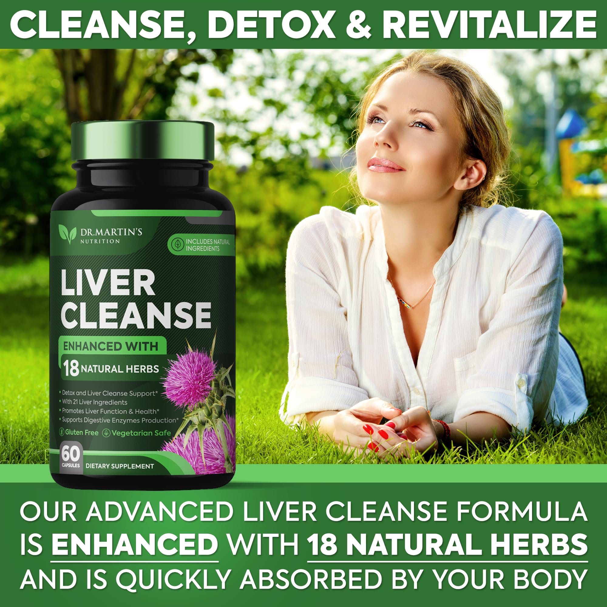 Liver Cleanse & Repair Supplement with 21 Potent Ingredients