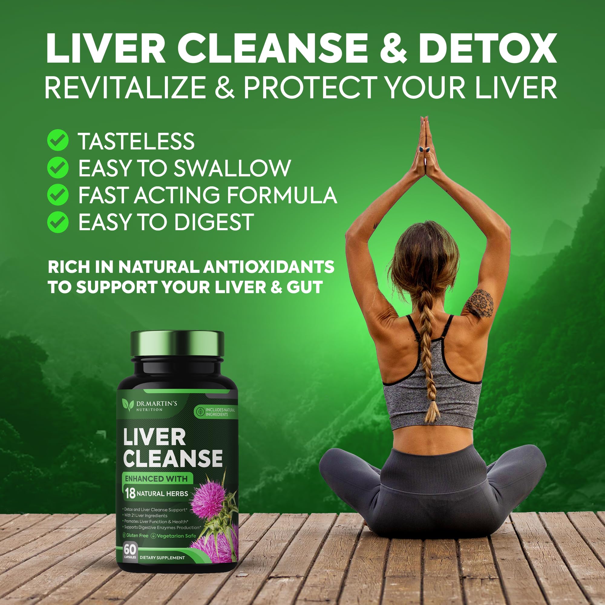 Liver Cleanse & Repair Supplement with 21 Potent Ingredients