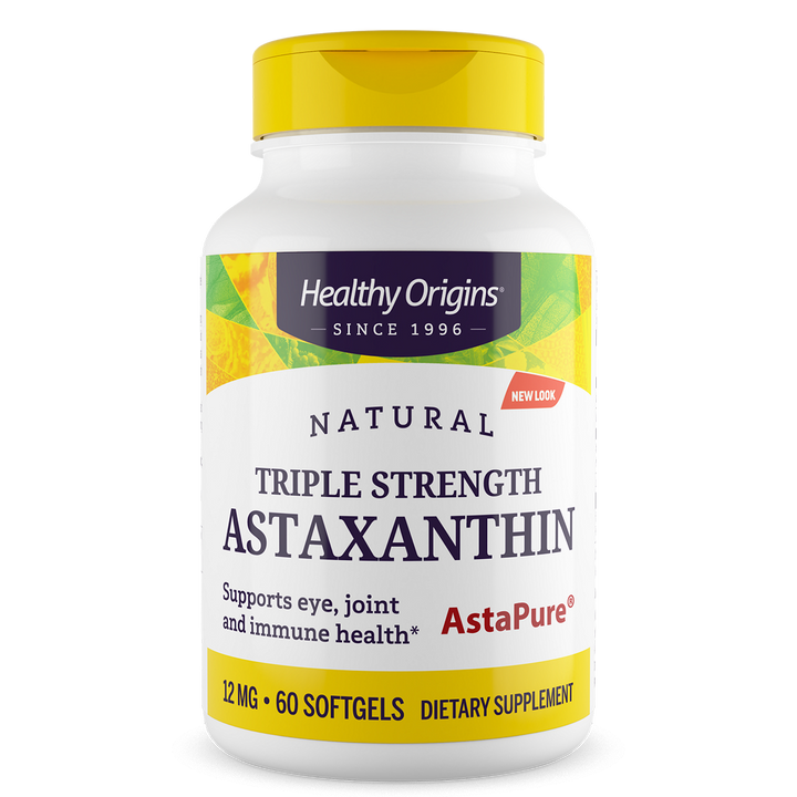 Healthy Origins Astaxanthin 12 mg (Triple Strength) - 60 Softgels