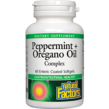 Peppermint & Oregano Oil 60 gels | Natural Factors