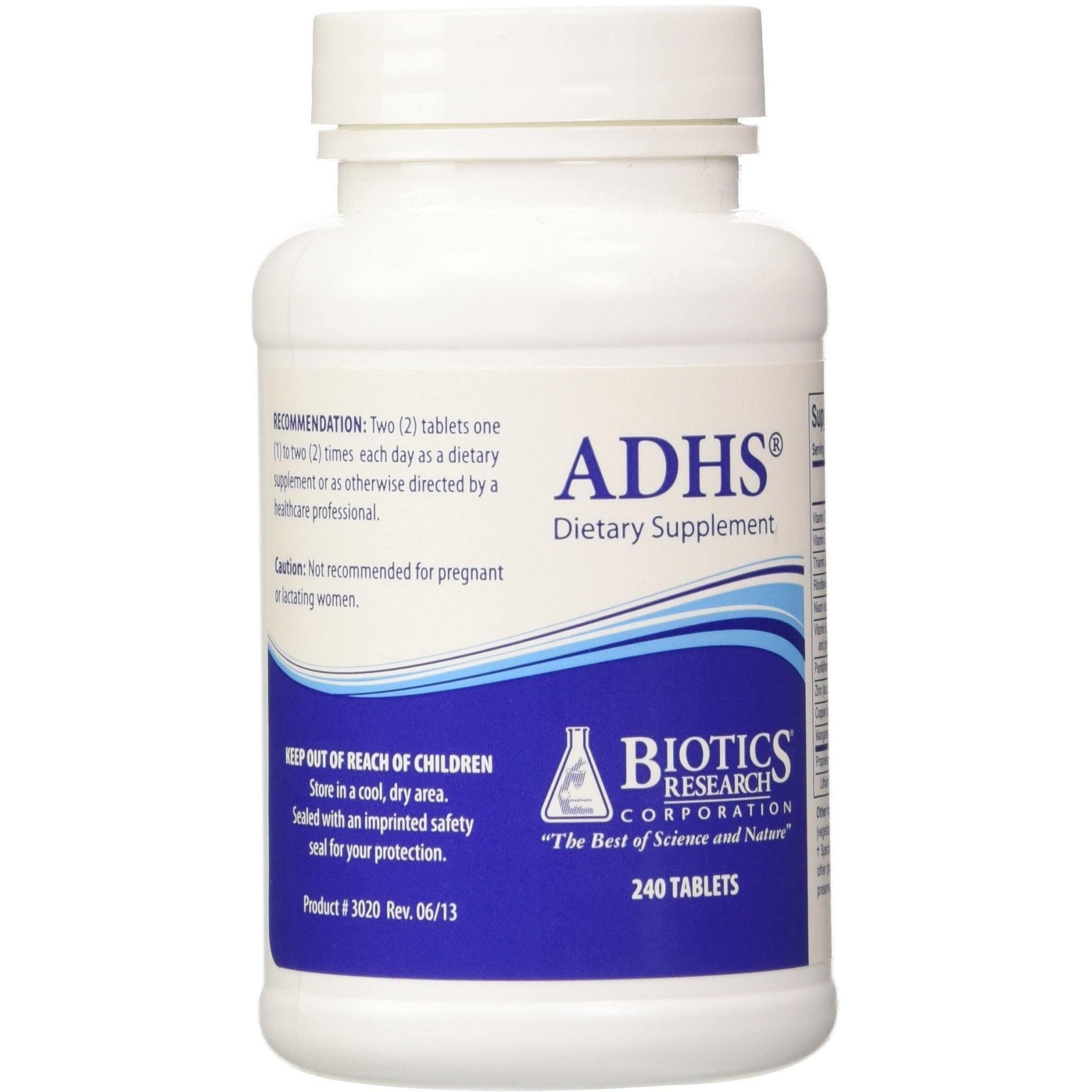 ADHS 240 Tablets - Biotics Research