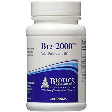 B12-2000 60 Lozenges - Biotics Research