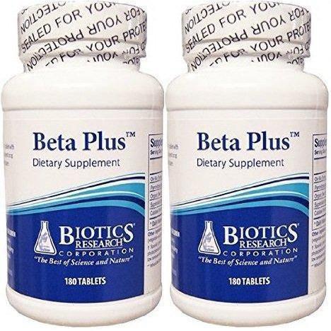 Beta Plus 180 Tablets - Pack of 2 - Biotics Research